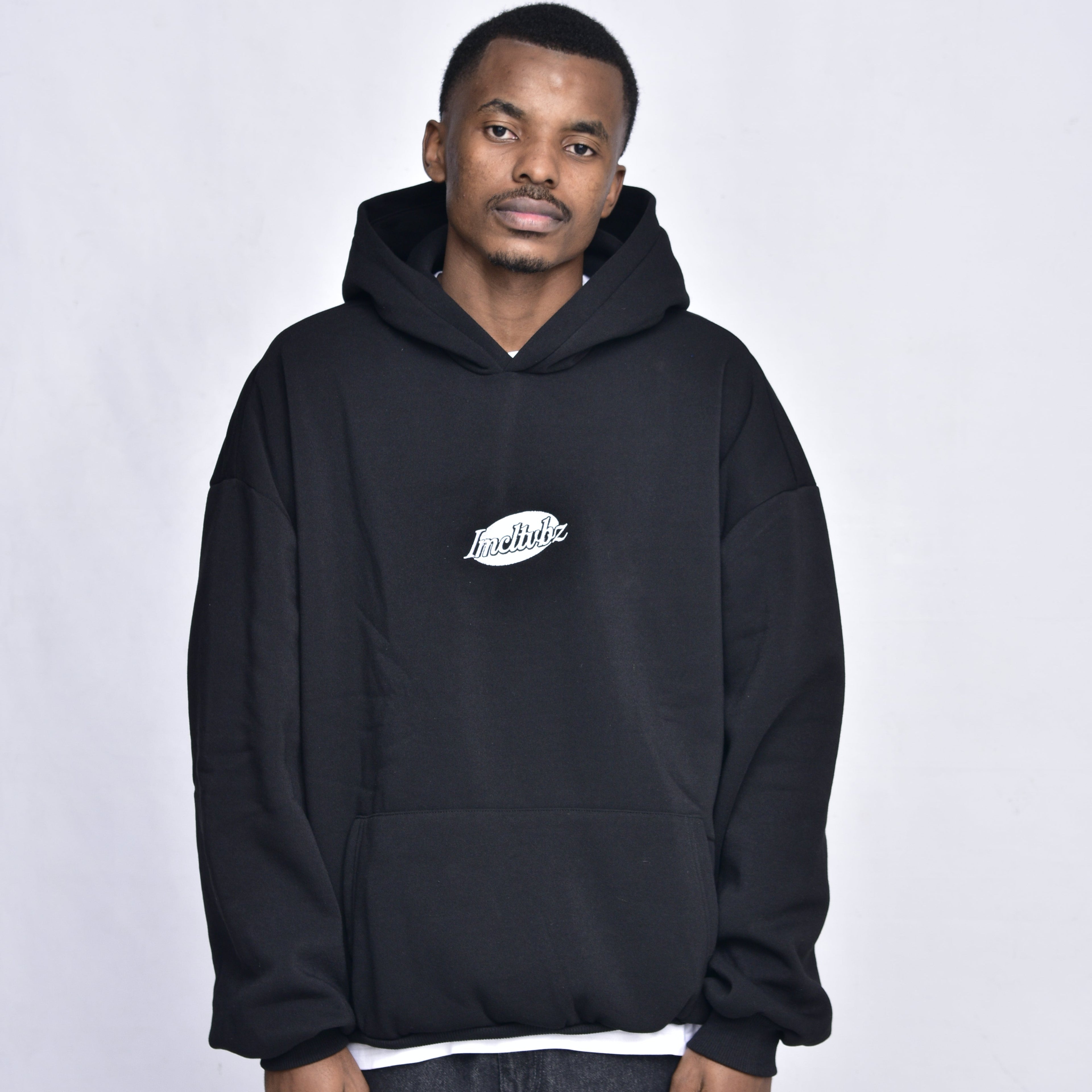 IMCLTVBZ Black Baggy Hoody
