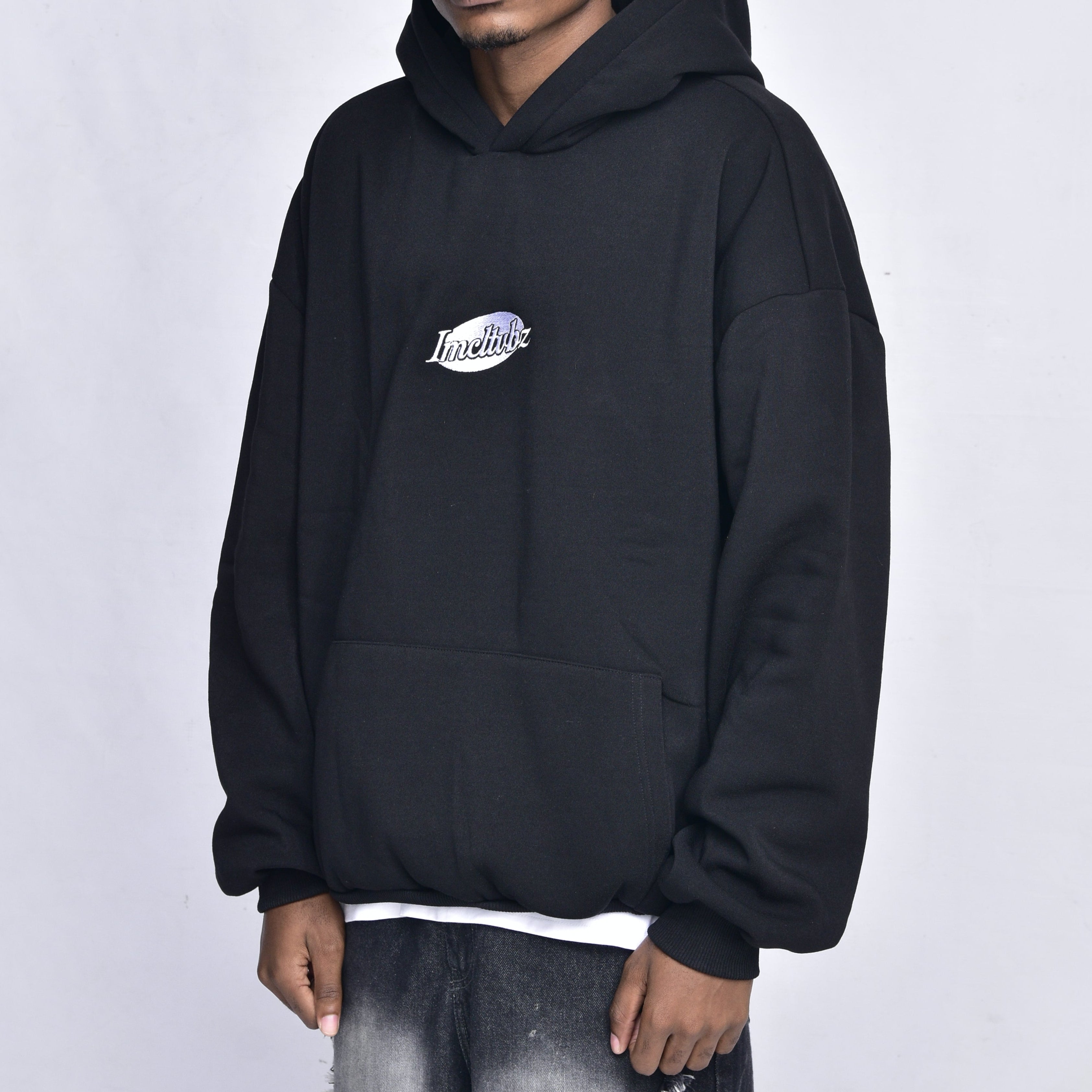 IMCLTVBZ Black Baggy Hoody