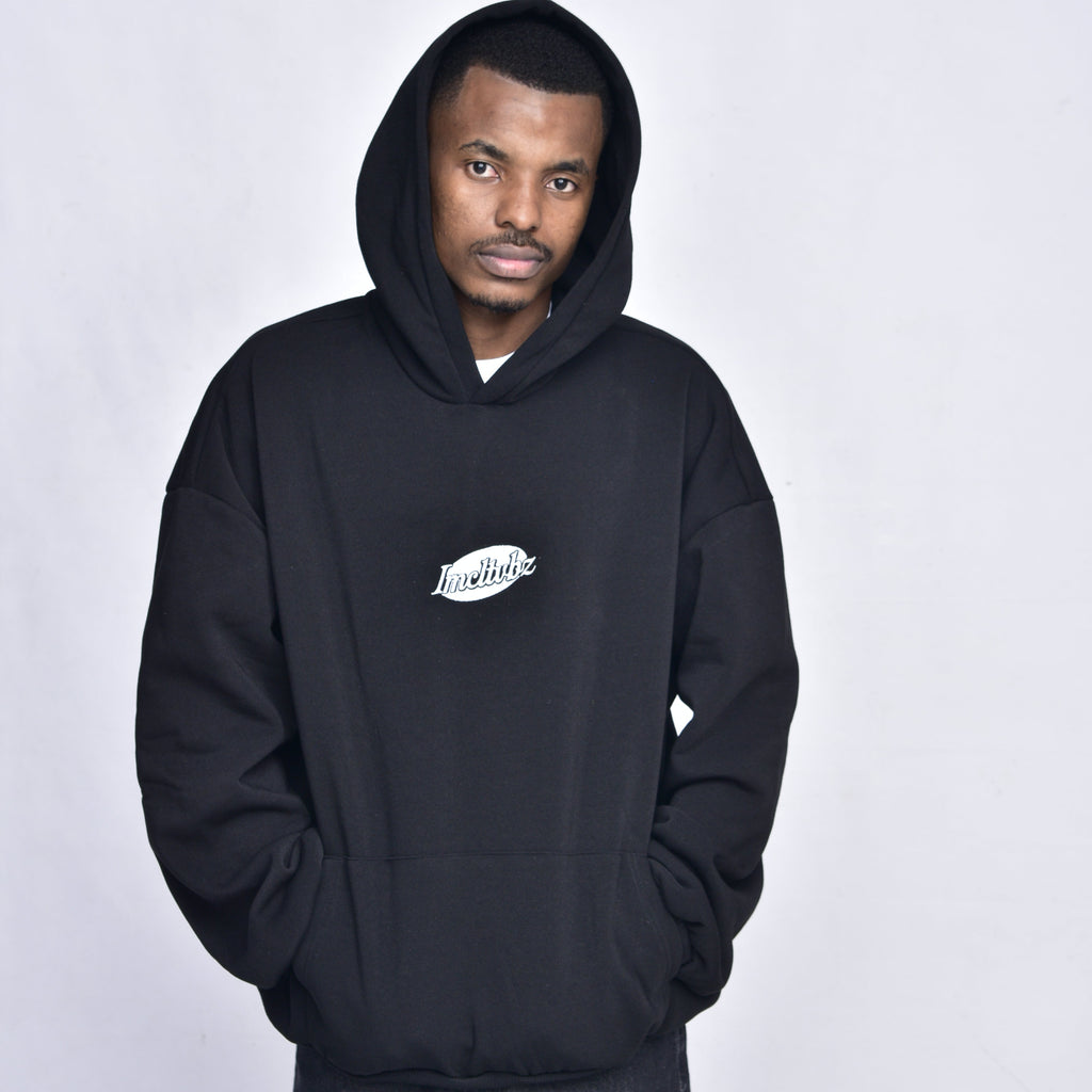 IMCLTVBZ Black Baggy Hoody