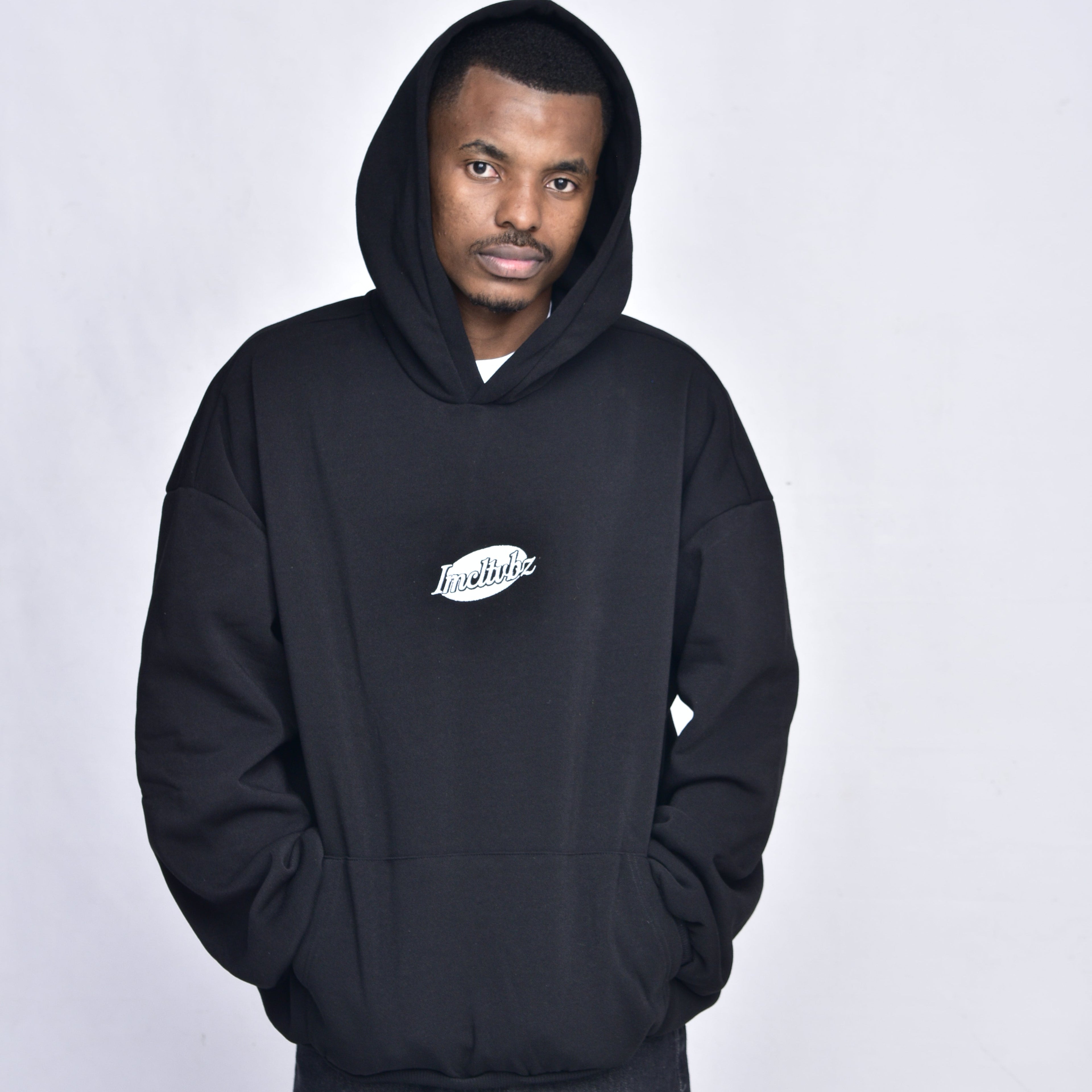 IMCLTVBZ Black Baggy Hoody