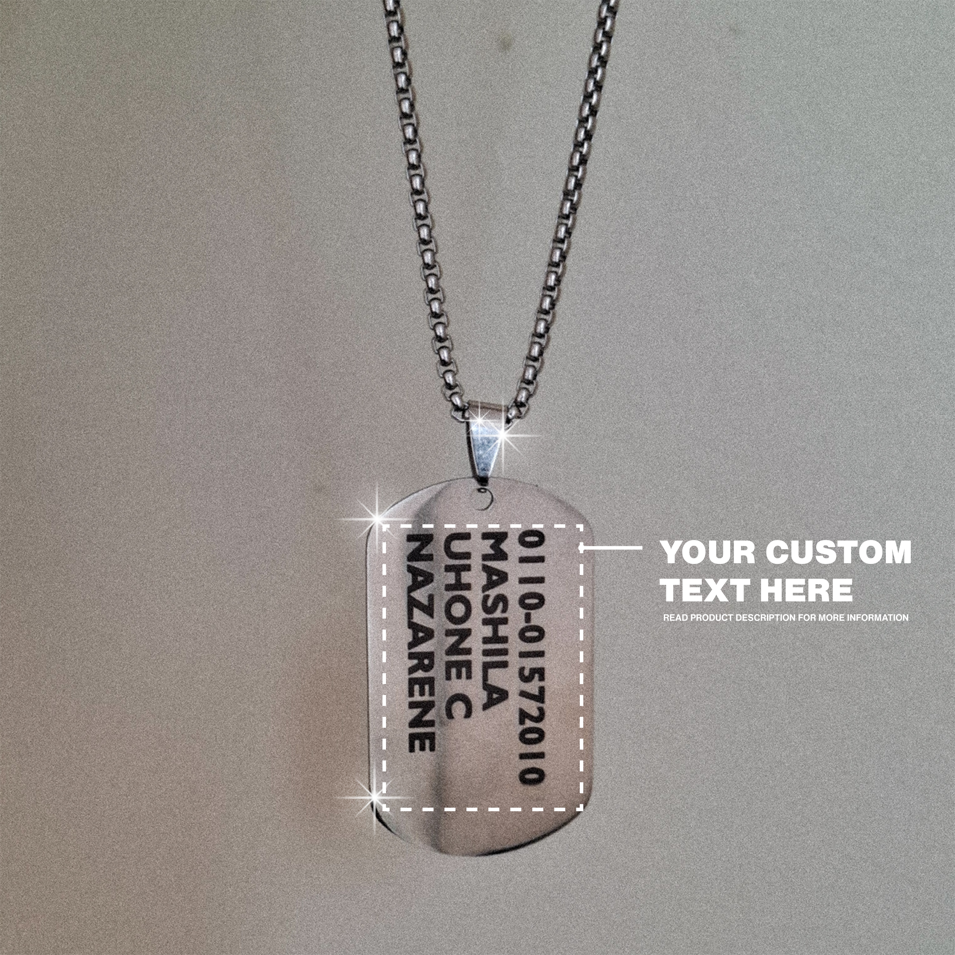 IMCLTVBZ DOG TAG PENDANT